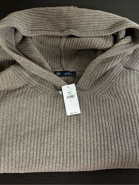 Gap CashSoft Oversized Shaker-Stitch Hoodie — Size Large